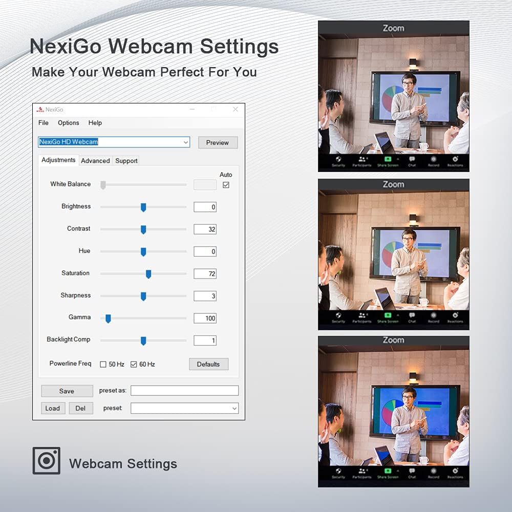 NexiGo N680 1080P Business Webcam with Microphone, Software and Privacy Cover, AutoFocus, Streaming USB Web Camera, for Online Class, Zoom Meeting Skype Facetime Teams, PC Mac Laptop Desktop - Amazing Gadgets Outlet