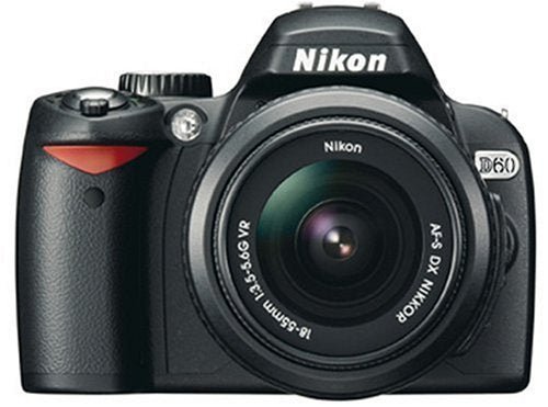 Nikon D60 Digital SLR Camera - Black (AF - S DX Nikkor 18 - 55 mm f/3.5 - 5.6G VR) (Renewed) - Amazing Gadgets Outlet