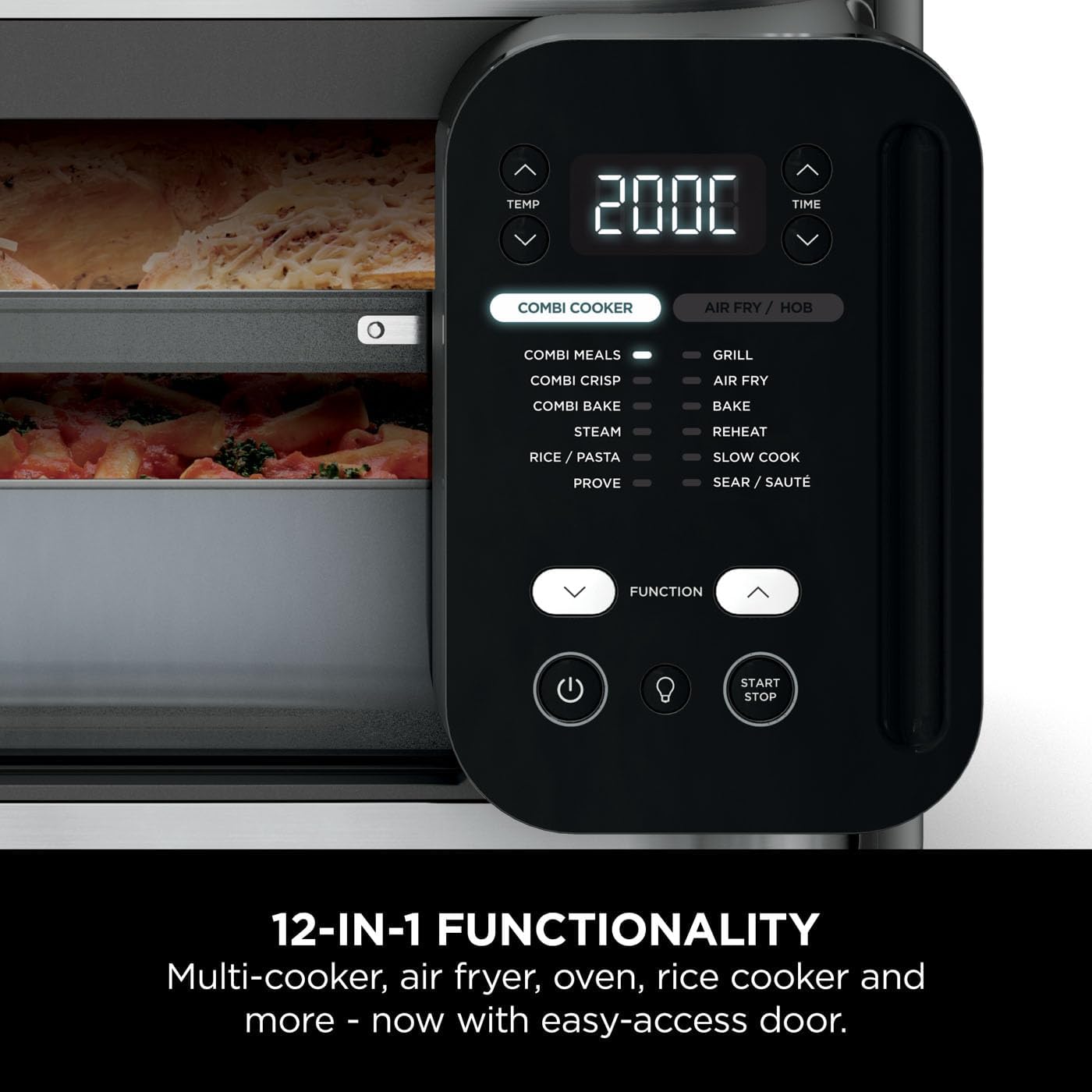 Ninja Combi 12 - In - 1 Multi - Cooker, Oven & Air Fryer, 12 Cooking Functions, Make 15 Minute* Family - Size Meals, Includes Bake Tray, Pan, & Recipe Guide, Grey, SFP700UK - Amazing Gadgets Outlet