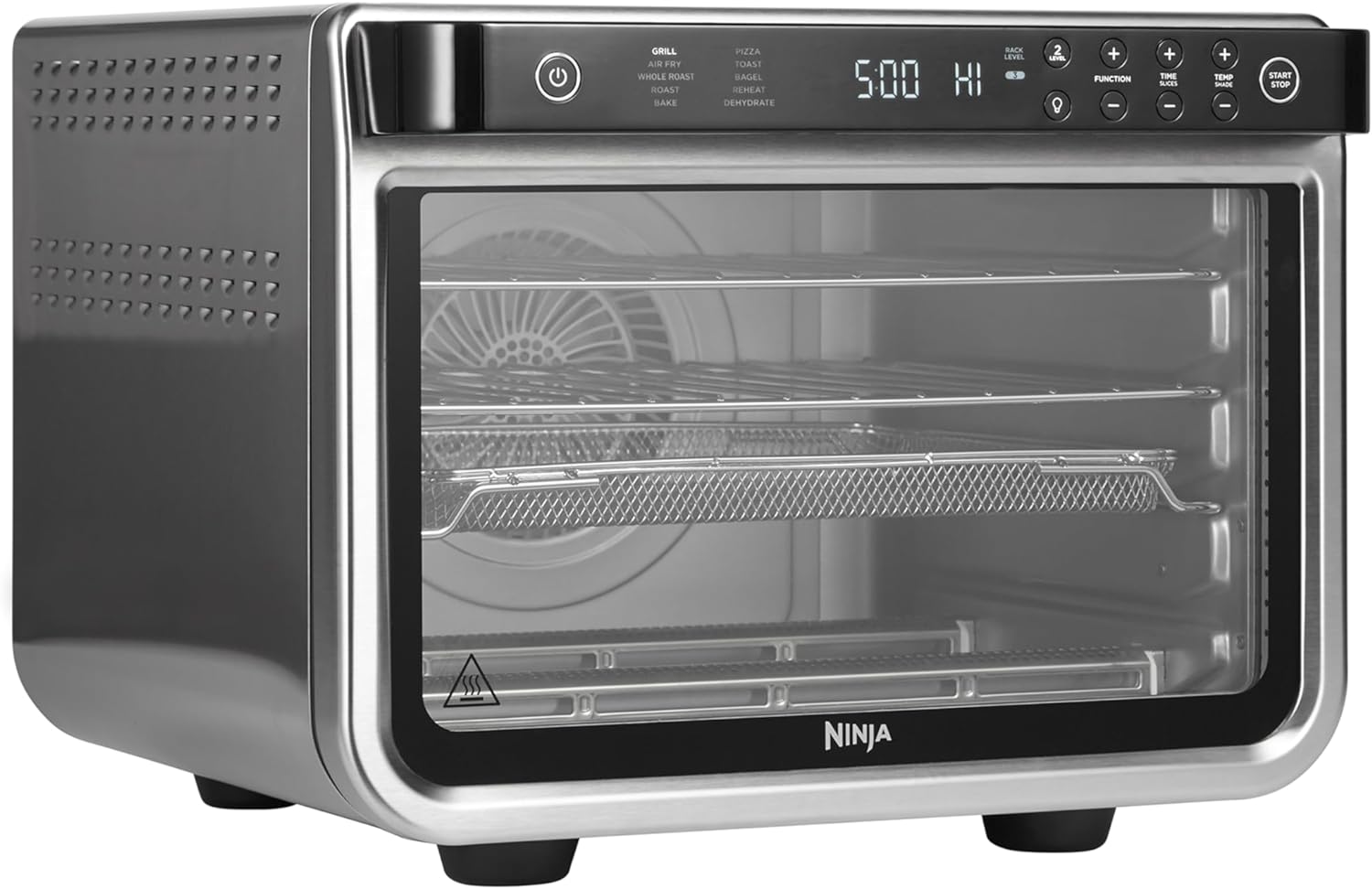 Ninja Foodi 10 - in - 1 Multifunction Oven, Fast Mini Oven, Countertop Oven, 10 Cooking Functions, Air Fry, Pizza, Grill, Roast, Bake, Toast, Bagel & more, Make Family - Size Meals, Silver/Black DT200UK - Amazing Gadgets Outlet