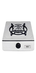 NJ NGB - S1 Indoor Portable Gas Stove - Single Burner Gas Hob Table Top Cooker LPG Cooker For Caravan Black Glass Freestanding Cooktop Camping Outdoor 4.2kW - Amazing Gadgets Outlet