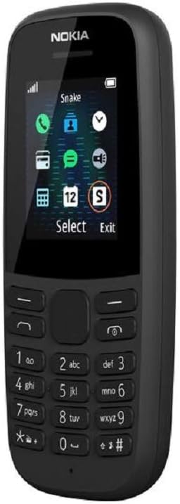 Nokia 105 (4th Edition) all carriers 1.77 Inch UK SIM Free Feature Phone (Single SIM) – Black - Amazing Gadgets Outlet