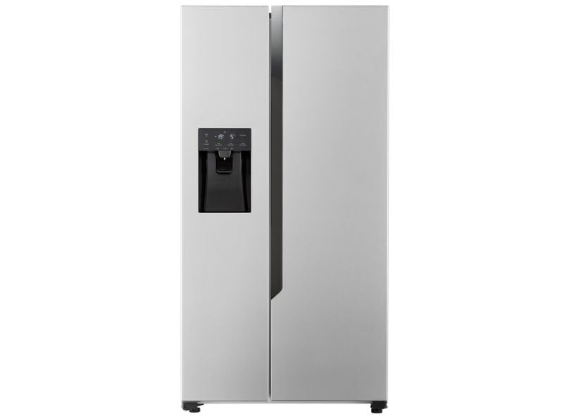 Non - Plumbed Total No Frost American Fridge Freezer in Silver - Amazing Gadgets Outlet