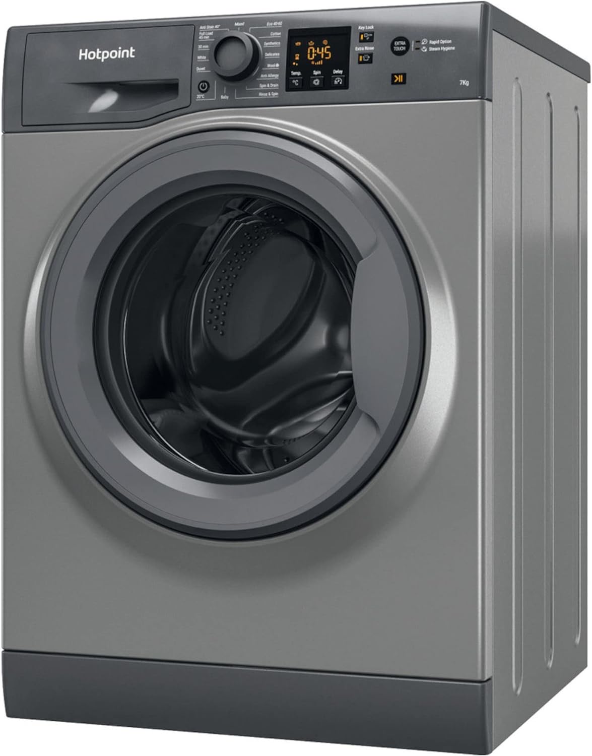 NSWF743UGGUKN Washing Machine 7Kg Load 14 Spin Graphite A - Amazing Gadgets Outlet
