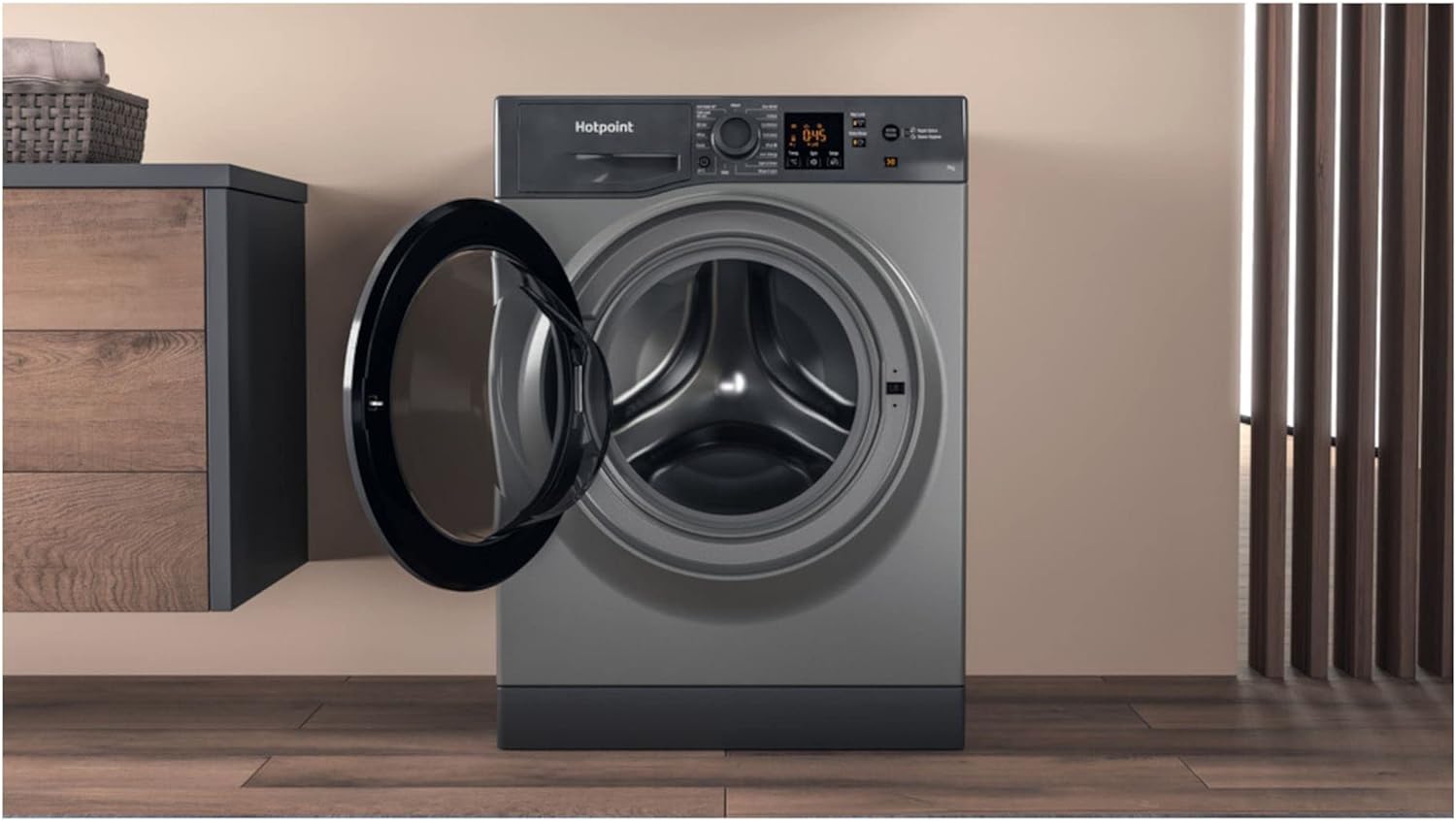 NSWF743UGGUKN Washing Machine 7Kg Load 14 Spin Graphite A - Amazing Gadgets Outlet