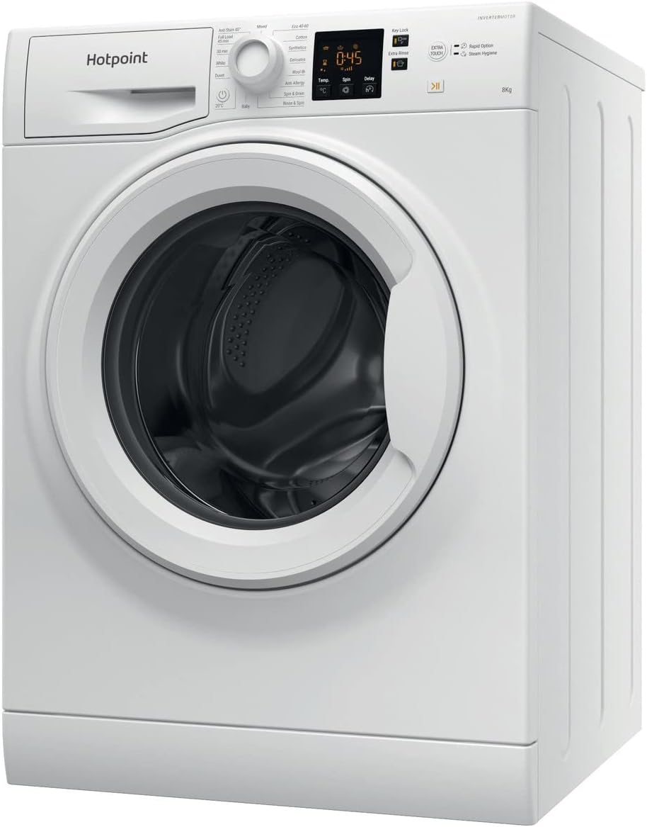 NSWF845CW White 8KG 1400RPM Washing Machine - Amazing Gadgets Outlet