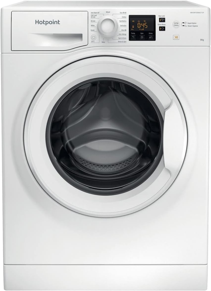 NSWF845CW White 8KG 1400RPM Washing Machine - Amazing Gadgets Outlet