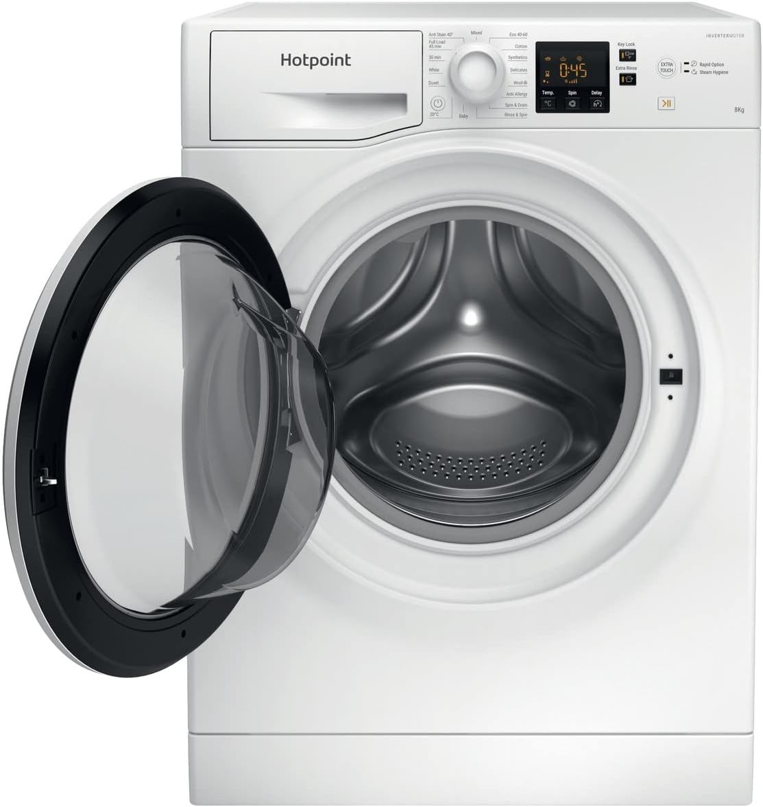 NSWF845CW White 8KG 1400RPM Washing Machine - Amazing Gadgets Outlet