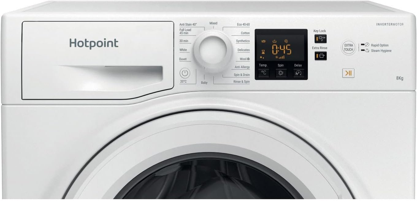 NSWF845CW White 8KG 1400RPM Washing Machine - Amazing Gadgets Outlet