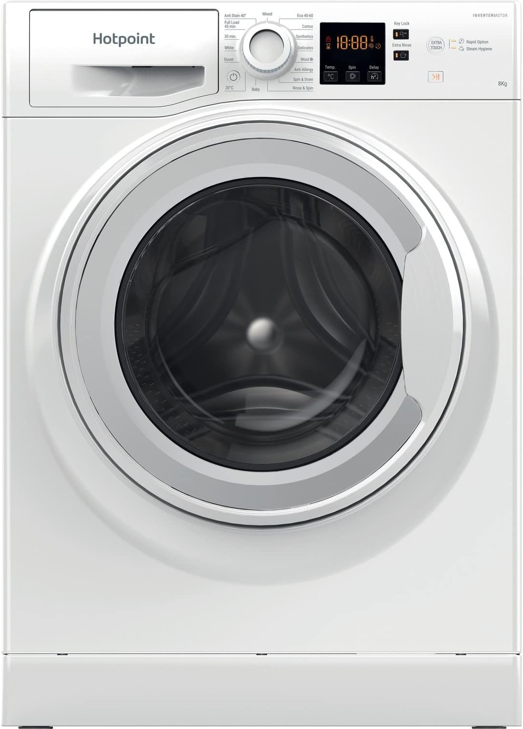 NSWM864CWUKN Freestanding Washing Machine, 8kg load, 1600rpm, White - Amazing Gadgets Outlet