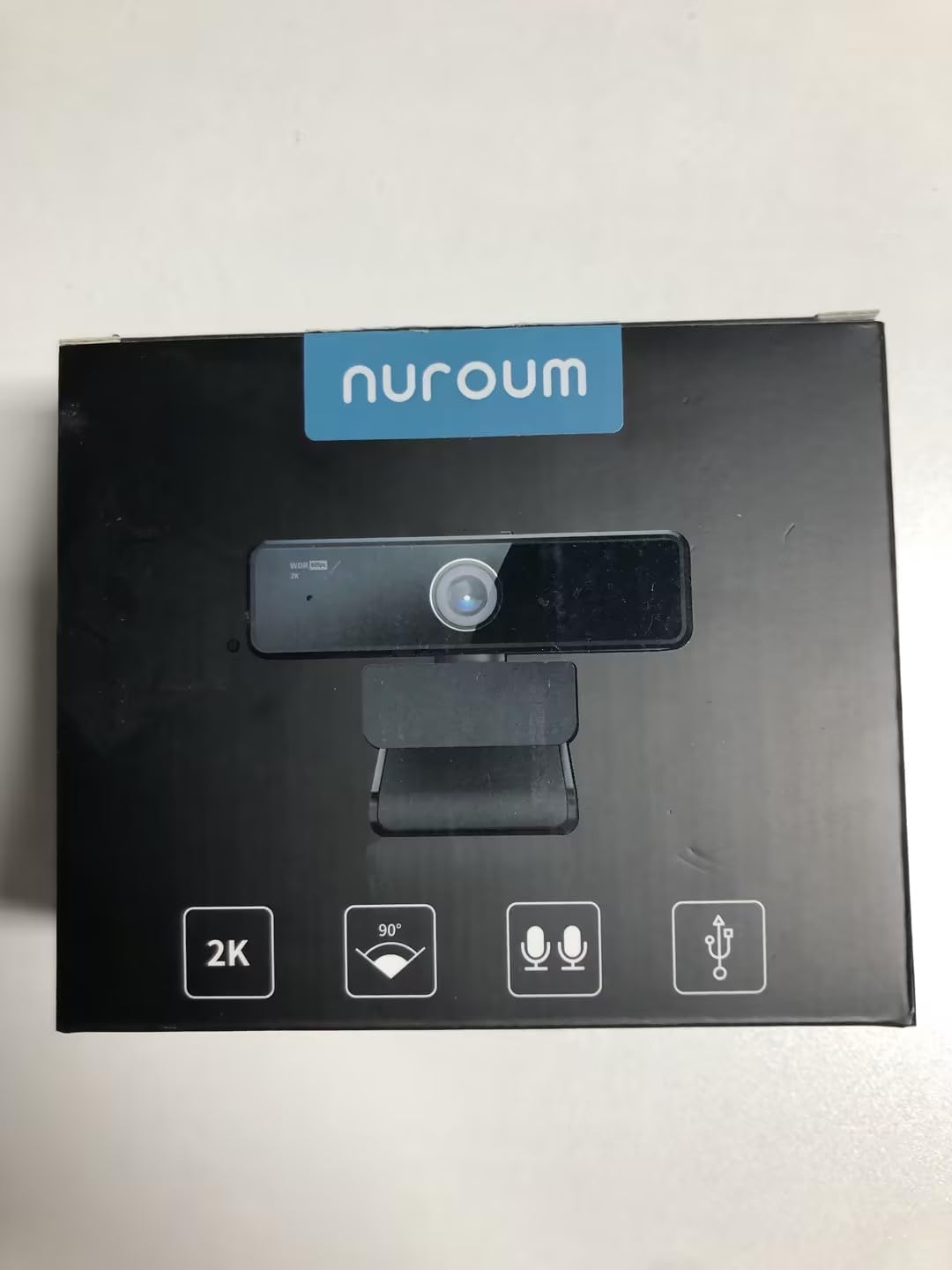 Nuroum V11 2K Webcam for PC, with Noise - Cancelling Microphone & Privacy Cover, 90° Wide Angle 1080P/60fps, USB Plug&Play Computer Web Camera for Laptop/Desktop, Video Calling/Conferencing, Zoom/Skype - Amazing Gadgets Outlet