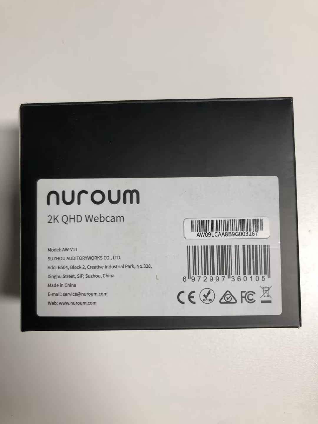 Nuroum V11 2K Webcam for PC, with Noise - Cancelling Microphone & Privacy Cover, 90° Wide Angle 1080P/60fps, USB Plug&Play Computer Web Camera for Laptop/Desktop, Video Calling/Conferencing, Zoom/Skype - Amazing Gadgets Outlet