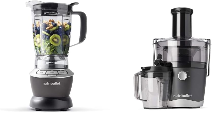 nutribullet blender Full Size 1.6L Jug Blender with 2 Speeds and Pulse Nutrient Extraction Technology - Plastic - Dark Grey - Amazing Gadgets Outlet