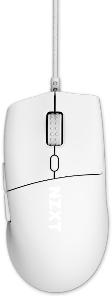 NZXT Lift 2 Symm | Lightweight Symmetrical Wired Gaming Mouse | Lightweight 58 g Design | 8K Polling Rate | Optical Switches | 26K DPI Optical Sensor | 100% PTFE Feet | Black - Amazing Gadgets Outlet