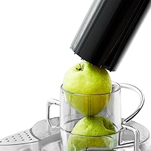 OFCASA Centrifugal Juicer, 600W Juicer Machine for Whole Fruit and Vegetables,70MM Wide Mouth Juicer Extractor 2 Speed Settings, Stainless Steel Juicer Maker Easy to Use & Clean, BPA - Free, Silver - Amazing Gadgets Outlet