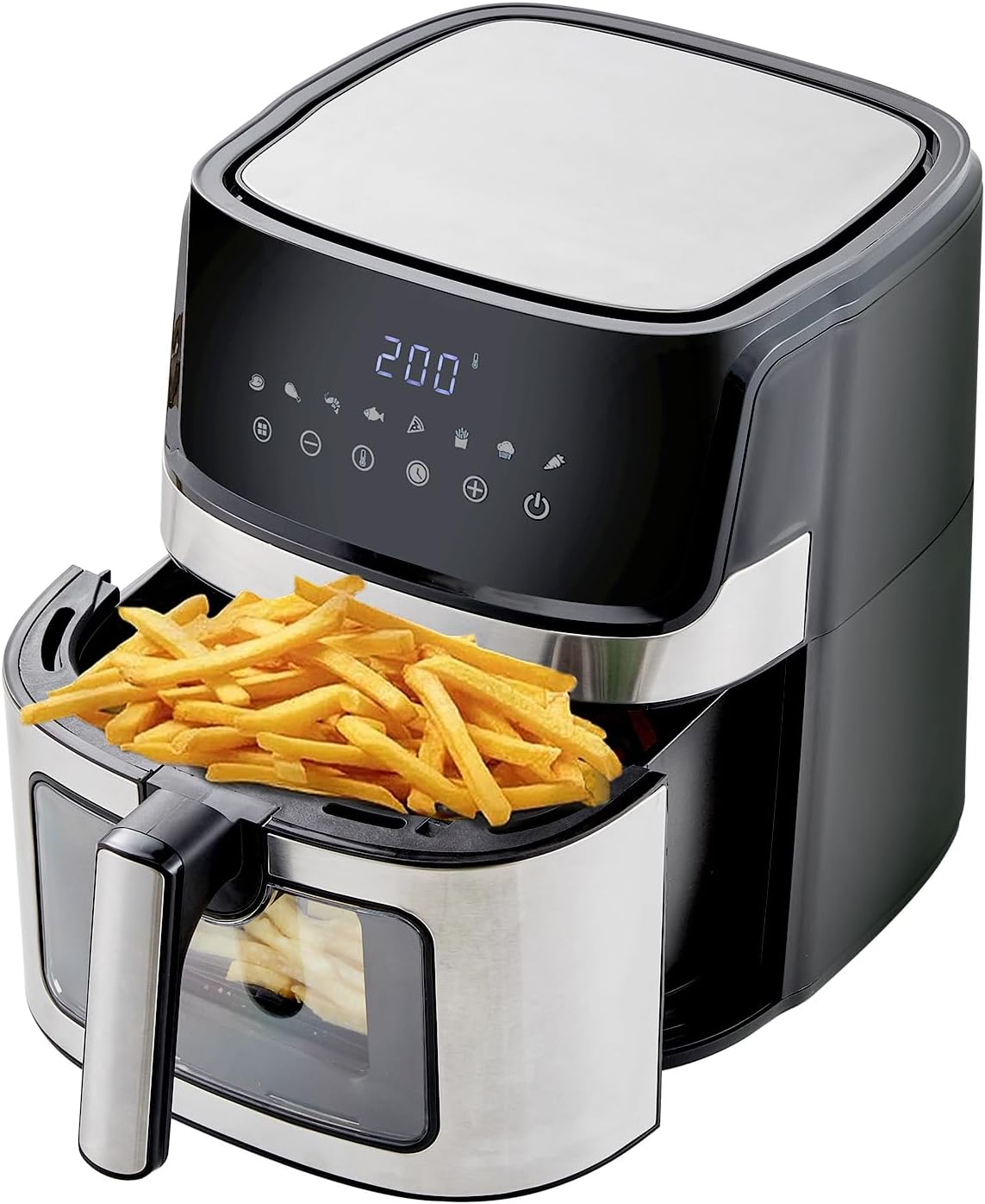 OFCASA Double Air Fryer, 9L Dual Air Fryer Large Air Fryer for Family, LED Touch Display Air Fryers, Air fryer oven with 12 Pre - Set Cooking Programs for Oil Free & Low Fat Healthy Cooking - Amazing Gadgets Outlet