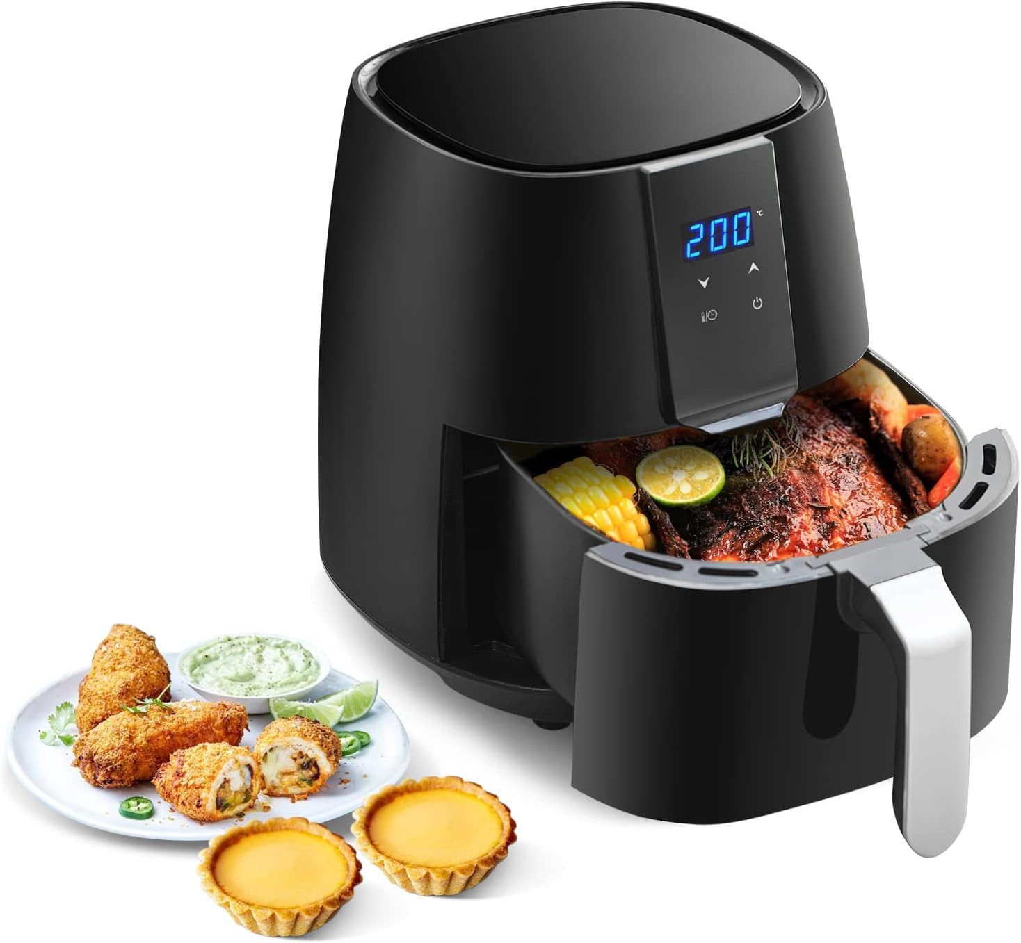 OFCASA Double Air Fryer, 9L Dual Air Fryer Large Air Fryer for Family, LED Touch Display Air Fryers, Air fryer oven with 12 Pre - Set Cooking Programs for Oil Free & Low Fat Healthy Cooking - Amazing Gadgets Outlet