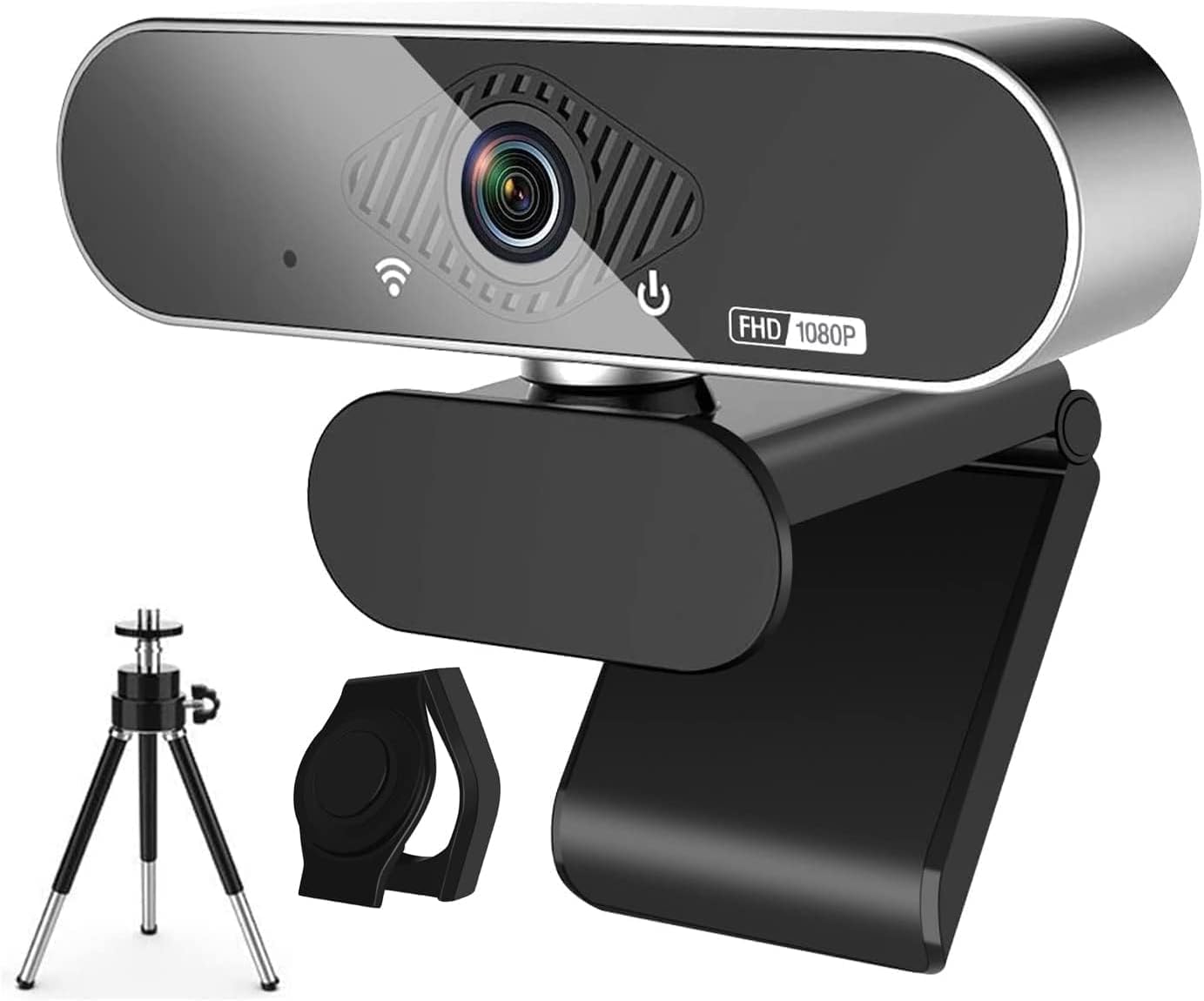 OITTIRA Webcam for PC, Full HD 1080P Web Camera with Microphone, 110° Wide - Angle Webcam for Streaming and Video, Recording, Compatible with PC/Laptop Skype/Studio/Zoom/Facetime - Amazing Gadgets Outlet