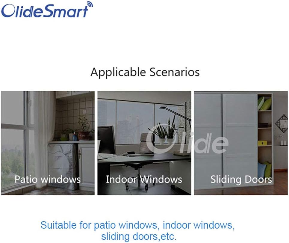 Olide Smart Automatic Sliding Door Opener ，Smart Window Slider Compatible with Amazon Alexa and Google Home,Voice Control and app Control Available (46in Window Opening Width) - Amazing Gadgets Outlet