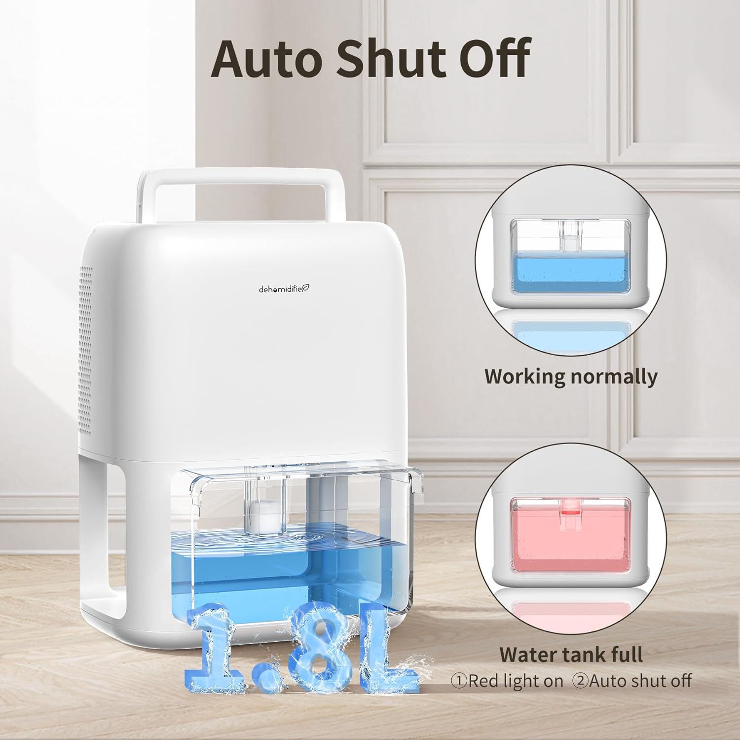 OMISOON Small Dehumidifiers for Home, 1800ml Dehumidifier Dual Semiconductor, Auto Shut Off & Timer, Portable and Ultra Quiet, Dehumidifiers for Drying Clothes, Bedroom, Bathroom, Wardrobe   Import  Single ASIN  Import  Multiple ASIN ×Product cus - Amazing Gadgets Outlet