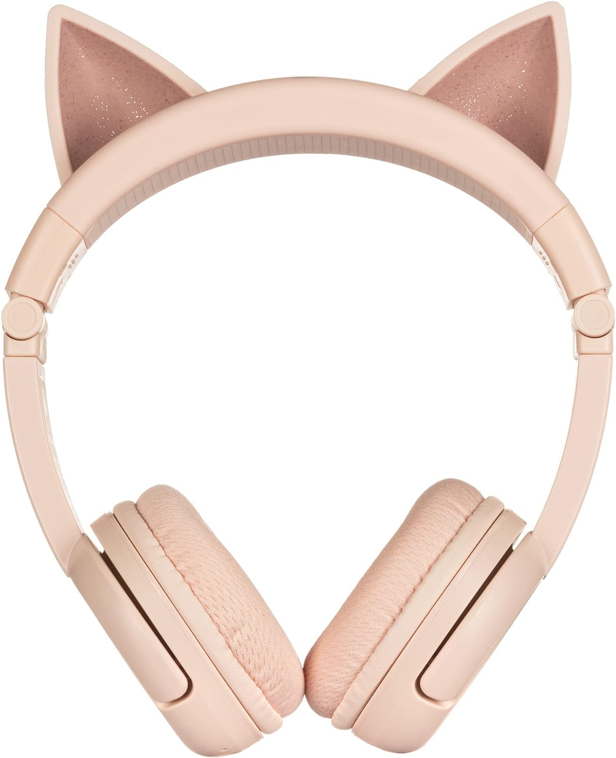 ONANOFF BuddyPhones PlayEars Plus, Cat Ear Foldable Bluetooth Kids Headphones with Microphone, SafeAudio Volume - Limiting 75/85/94dB, Works Wired or Wireless, for iPhone/iPad/Tablet/PC and more - Amazing Gadgets Outlet