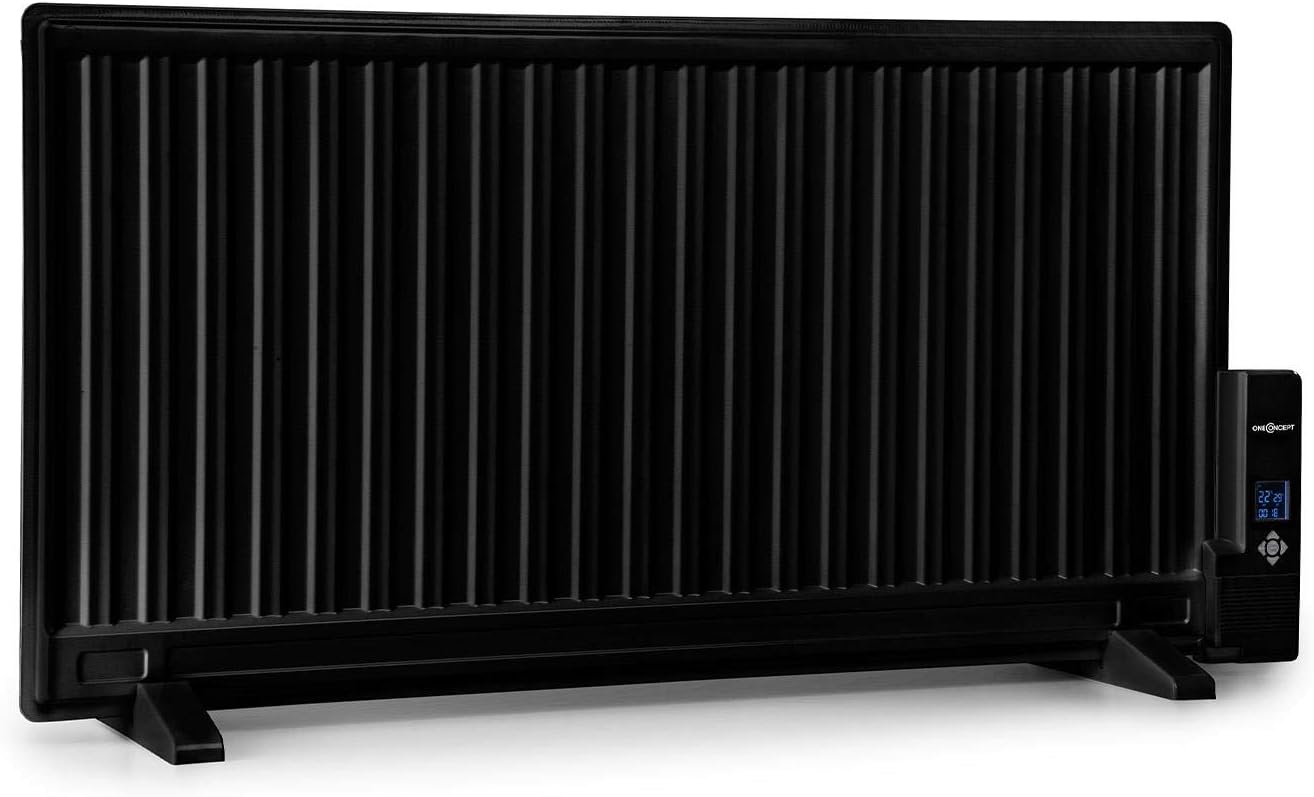 oneConcept Heater Radiator, Oil Heaters for Home Low Energy Silent, 800W Wall Mount Oil Radiator Thermostat, Free Stranding Portable Room Heater w/Touch Control, Smart Personal Heating Oil Radiators - Amazing Gadgets Outlet