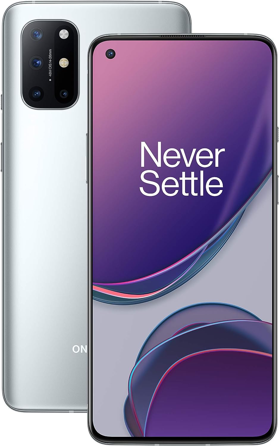 OnePlus 8T 5G 8GB RAM 128GB Storage SIM - Free Smartphone with Quad Camera, 65W Warp Charge and Dual SIM - Lunar Silver - 2 Year Warranty - Amazing Gadgets Outlet