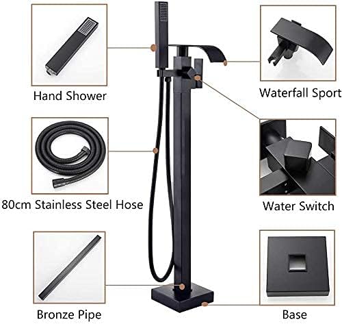 Onyzpily Freestanding Bath Taps Bathroom Mixer Tap Bathtub Tap Handheld Shower Head Floor Mounted Brass Black   Import  Single ASIN  Import  Multiple ASIN ×Product customization General Description Gallery Reviews Variations Addition - Amazing Gadgets Outlet