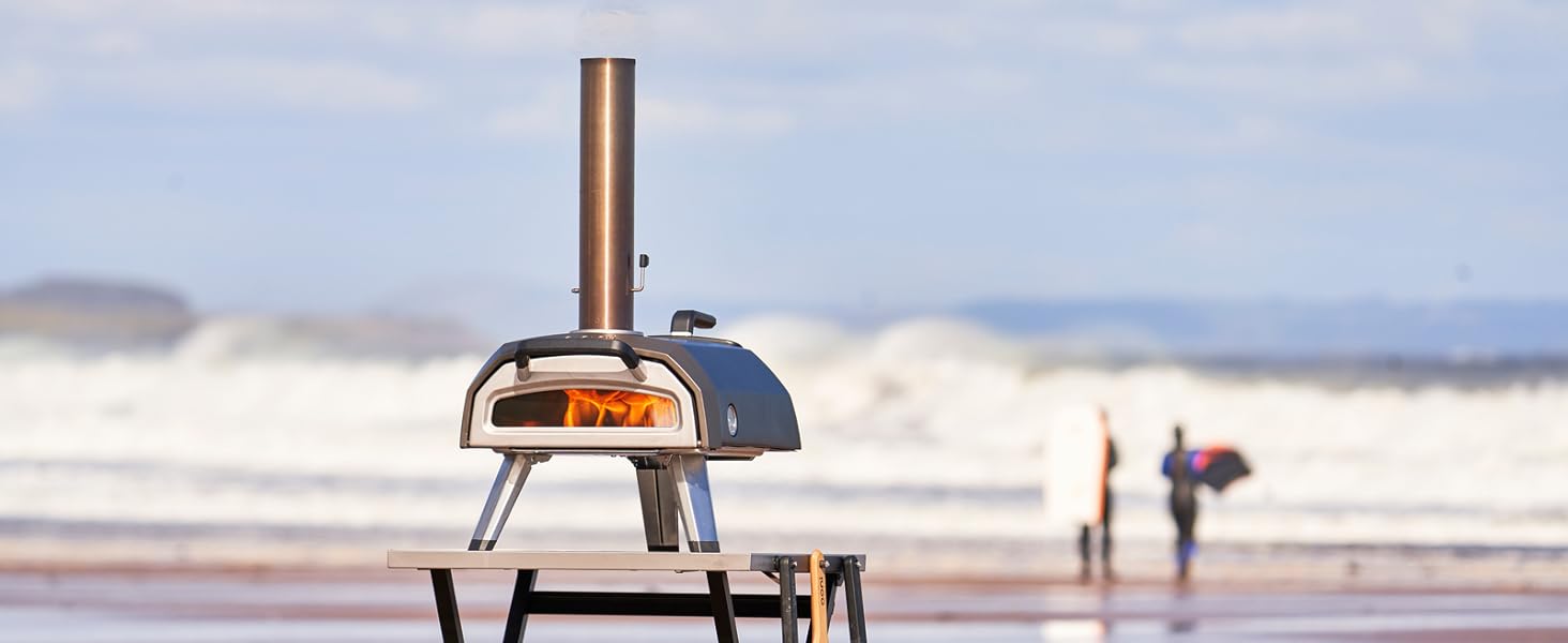 Ooni Karu 12G Multi - Fuel Outdoor Pizza Oven - Wood and Gas Outdoor Pizza Oven with Pizza Stone & Intergrated Thermometer, Pizza Oven Outdoor, Dual Fuel 12 Inch Pizza Maker, Outdoor Cooking Grill - Amazing Gadgets Outlet