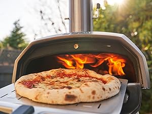 Ooni Karu 12G Multi - Fuel Outdoor Pizza Oven - Wood and Gas Outdoor Pizza Oven with Pizza Stone & Intergrated Thermometer, Pizza Oven Outdoor, Dual Fuel 12 Inch Pizza Maker, Outdoor Cooking Grill - Amazing Gadgets Outlet