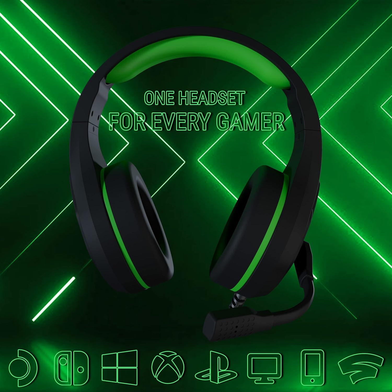 Orzly Gaming Headset for PC and Gaming Consoles PS5, PS4, XBOX SERIES X | S, XBOX ONE, Nintendo Switch & Google Stadia Stereo sound with noise cancelling mic - RXH - 30 Sagano Edition - Amazing Gadgets Outlet