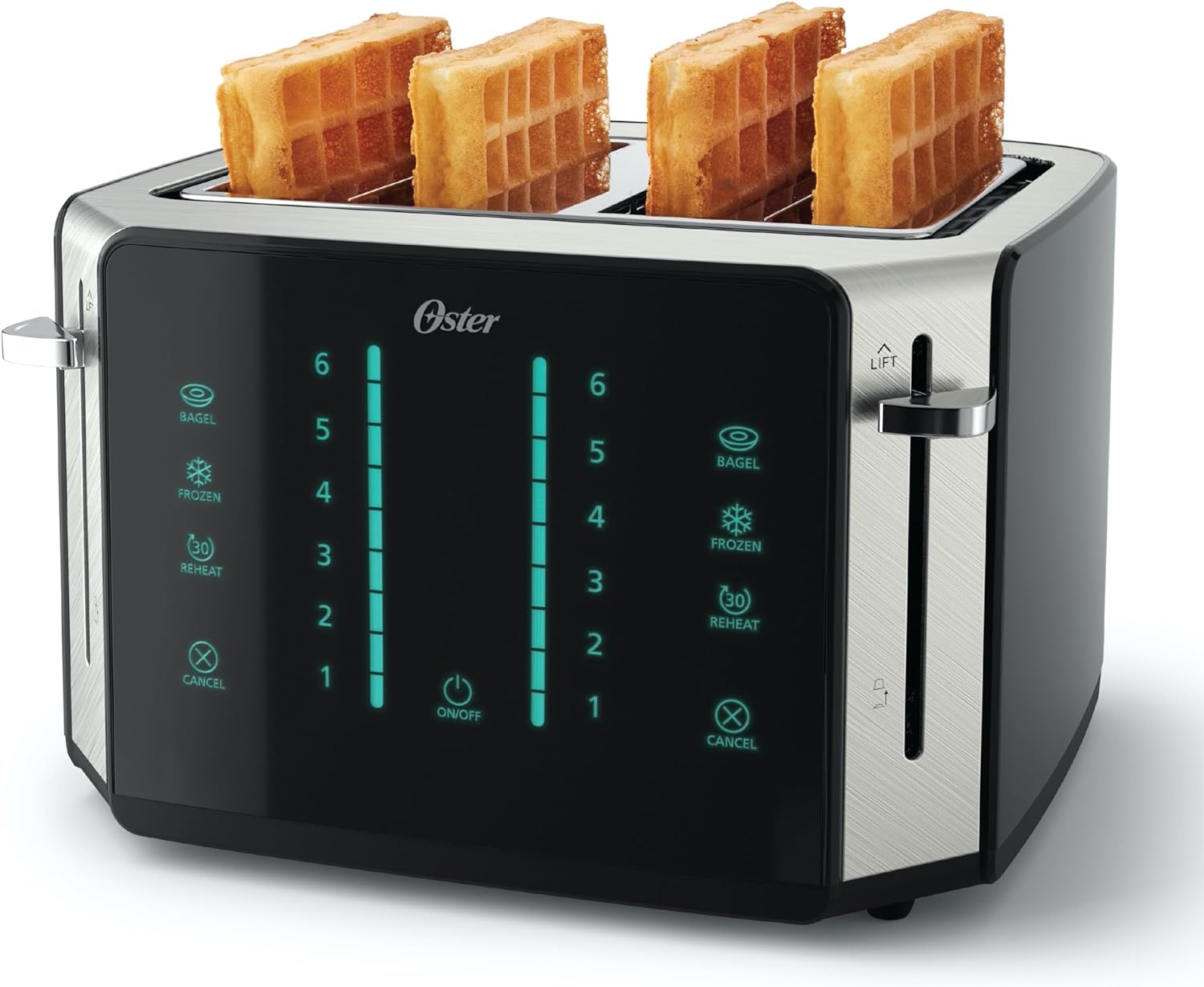 Oster 4 - Slice Touchscreen Toaster with Easy Touch Technology and Digital Countdown Timer, Stainless Steel - Amazing Gadgets Outlet