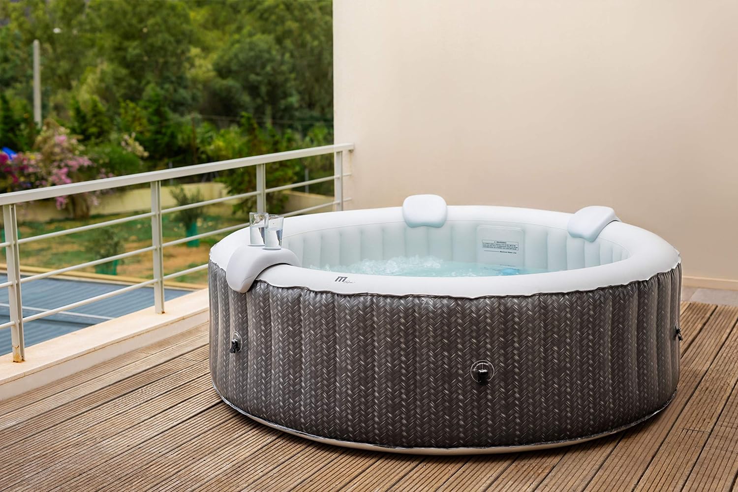 Ottoman Latest Mspa Portable Hot Tub Round 6 Persons Outdoor Bubble Spa Pool Inflation Smart Filtration, UVC Sanitization Technology, 36 Degree Quick Heating   Import  Single ASIN  Import  Multiple ASIN ×Product customization General Des - Amazing Gadgets Outlet