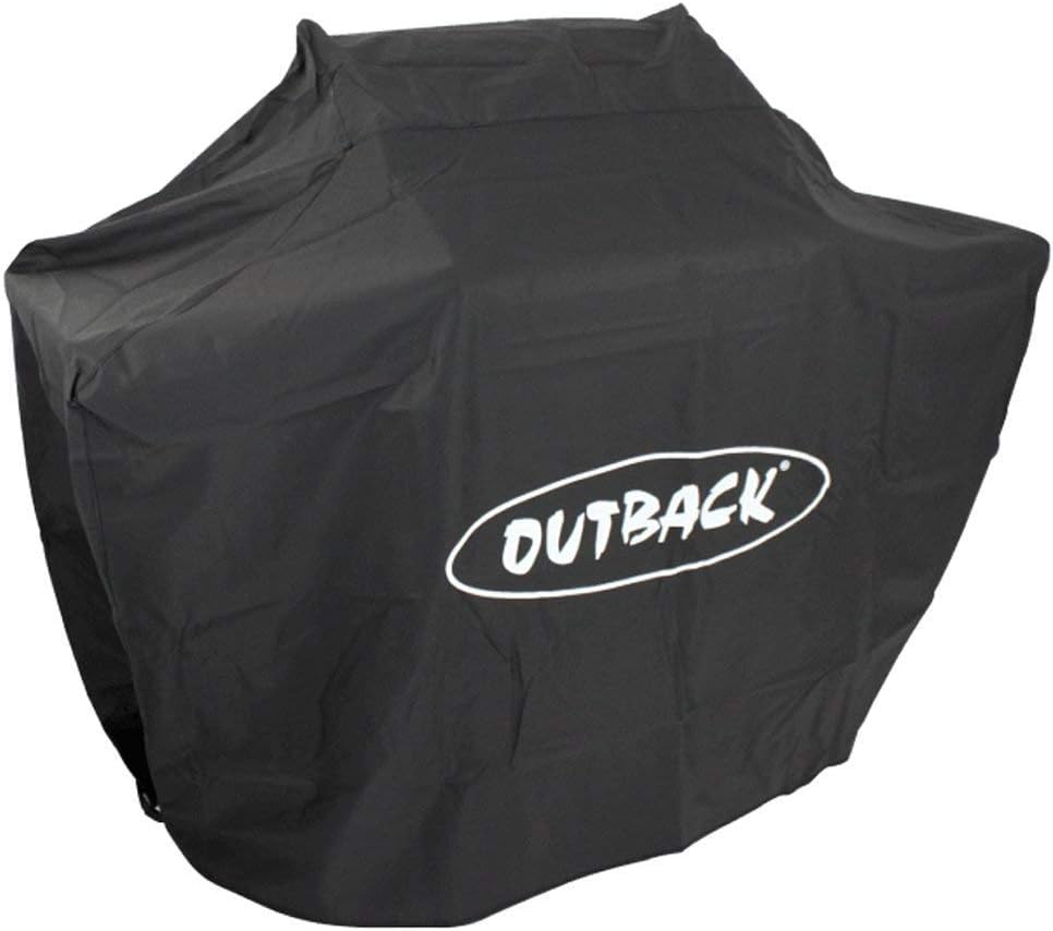 Outback Premium BBQ Cover To Fit Dual Fuel 4 Burner > Water resistant and breathable protective cover with high thread count - OUT370641, black - Amazing Gadgets Outlet