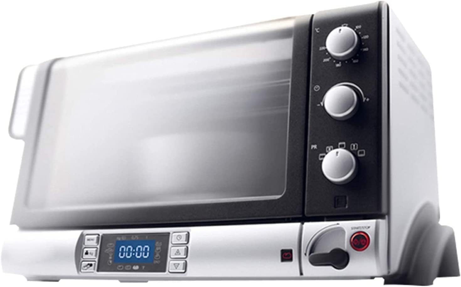 Oven Solo Microwave Oven in Silver Tact Built in Electric Single Oven - Stainless Steel Premium Convection Halogen Oven Cooker Ideal for Roasting,Baking Aesthetic and practical - Amazing Gadgets Outlet