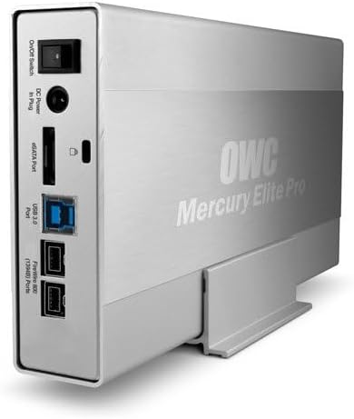 OWC Mercury Elite Pro 2TB 2000GB Silver - external hard drives (Wired, 5 - 42 °C, FireWire 800, USB 3.0 (3.1 Gen 1) Type - B, eSATA, HDD, - 40 - 65 °C, FireWire, USB, eSATA) - Amazing Gadgets Outlet