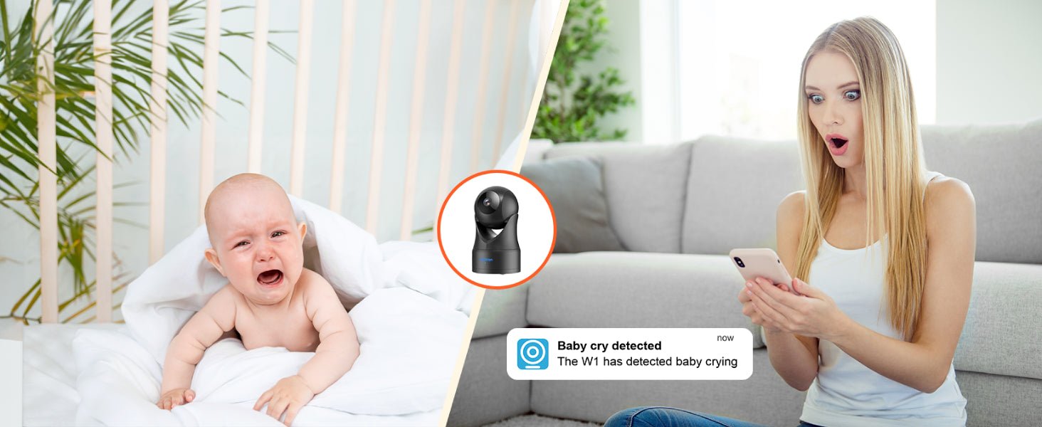 owltron 1080p Security Camera Indoor Baby Camera, Pet camera, Cameras House Security, 360° Pan/Tilt Motion Tracking, IR Night Vision, 2 - Way Audio, Indoor Security Camera for Home/Pet, Work with Alexa - Amazing Gadgets Outlet