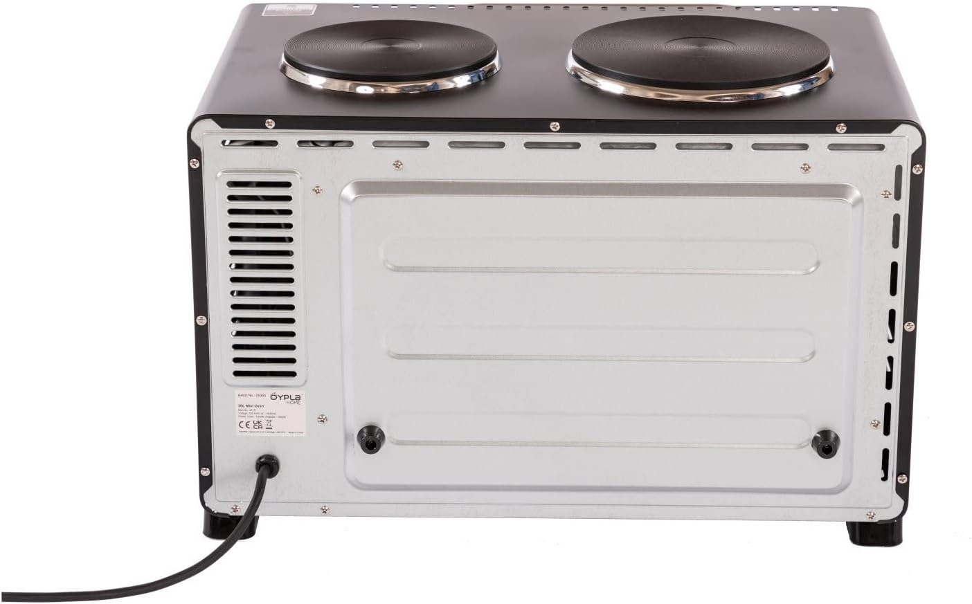 Oypla 30 Litre Electrical Mini Compact Oven Kitchen Mate c/w 2 Hot Plates, And Timer - Amazing Gadgets Outlet