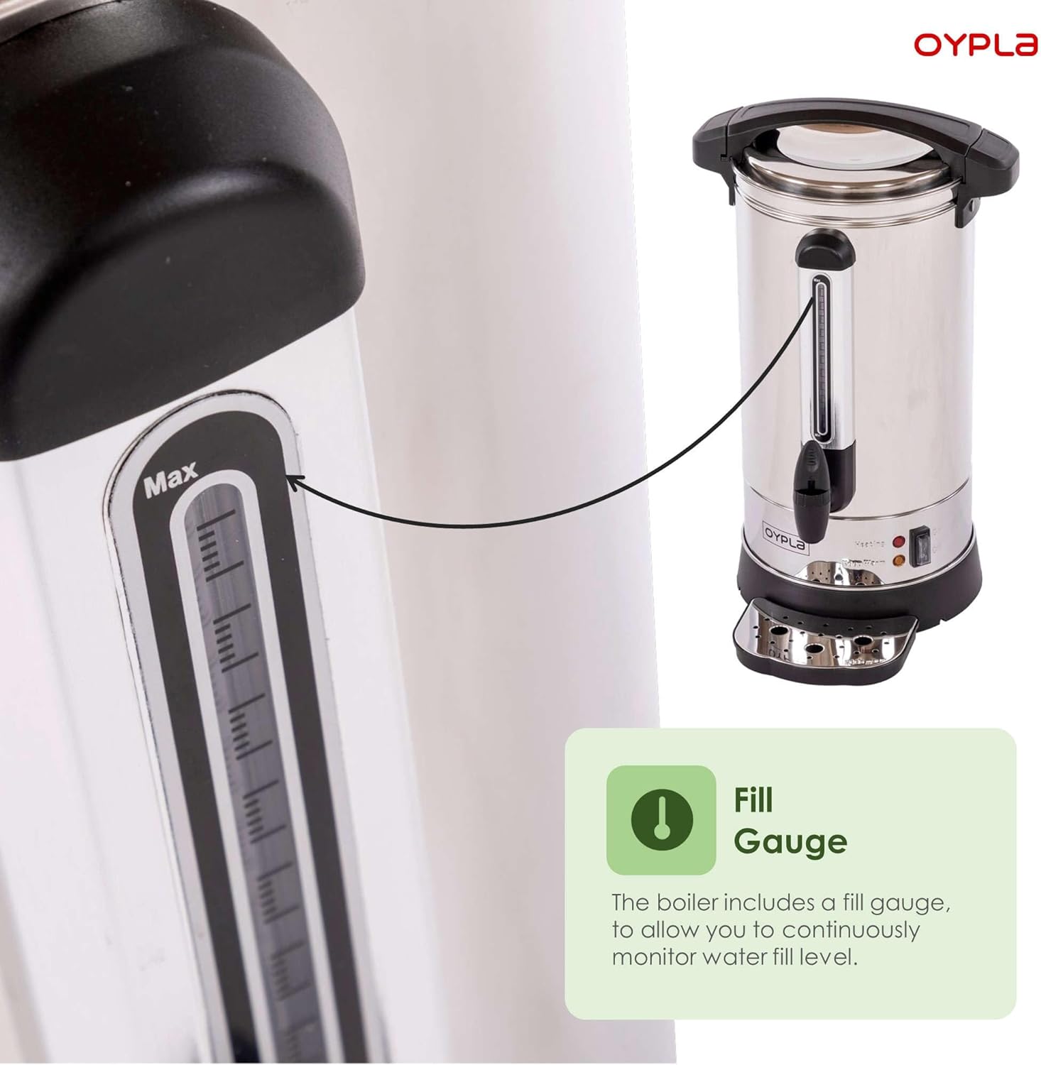 Oypla Electrical 10L Catering Hot Water Boiler Tea Urn Coffee - Amazing Gadgets Outlet