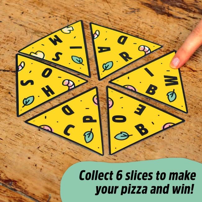 P for Pizza Board Game: Build a Giant Pizza Before Anyone Else Family Travel Game Great for Adults and Kids | Perfect For Holidays and Camping - Amazing Gadgets Outlet