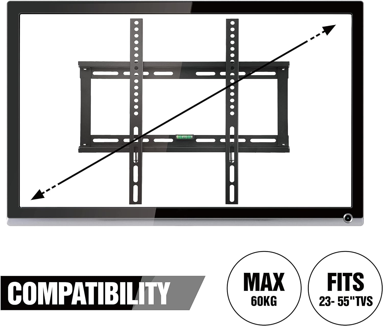 Paladinz TV Wall Mount Bracket Fits for 23 - 55" Inch LED LCD Plasma Flat Screen Televisions - Amazing Gadgets Outlet