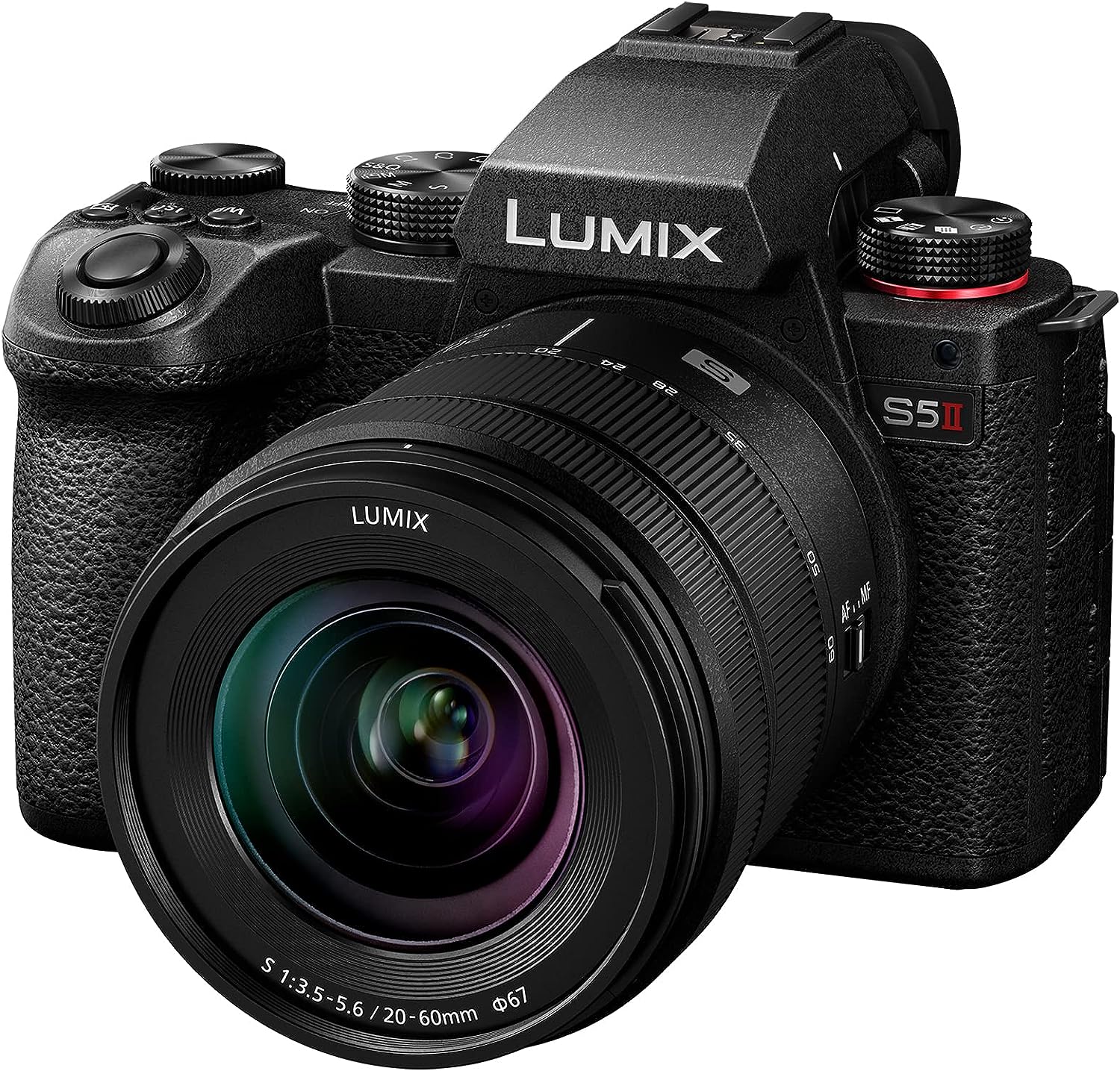 Panasonic LUMIX S5II Full Frame Mirrorless Camera Kit with New Phase Hybrid AF, Active I.S, Unlimited 4:2:2 10 - bit recording, 4K 60p and 6K 30p with LUMIX 50mm F1.8 L - Mount lens - DC - S5M2CE - Amazing Gadgets Outlet