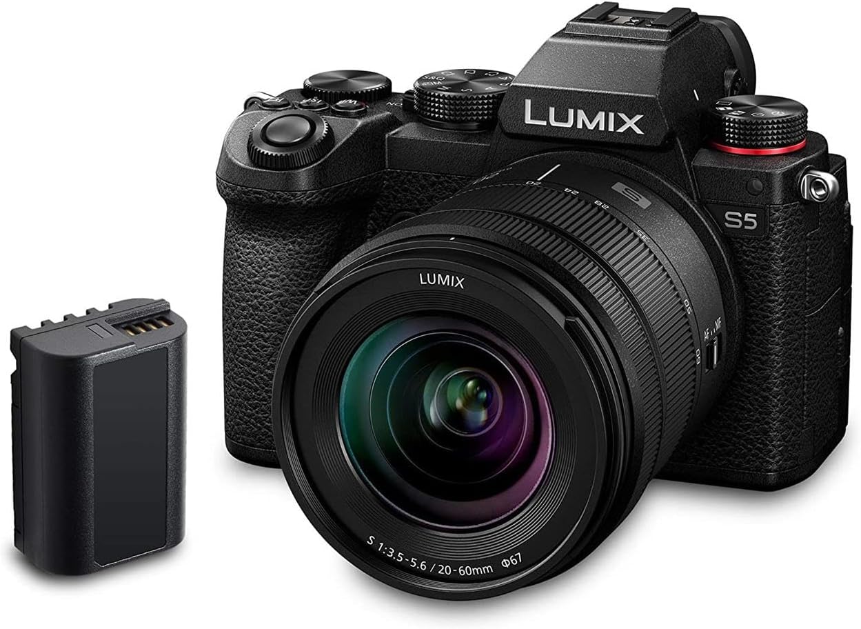 Panasonic LUMIX S5II Full Frame Mirrorless Camera Kit with New Phase Hybrid AF, Active I.S, Unlimited 4:2:2 10 - bit recording, 4K 60p and 6K 30p with LUMIX 50mm F1.8 L - Mount lens - DC - S5M2CE - Amazing Gadgets Outlet