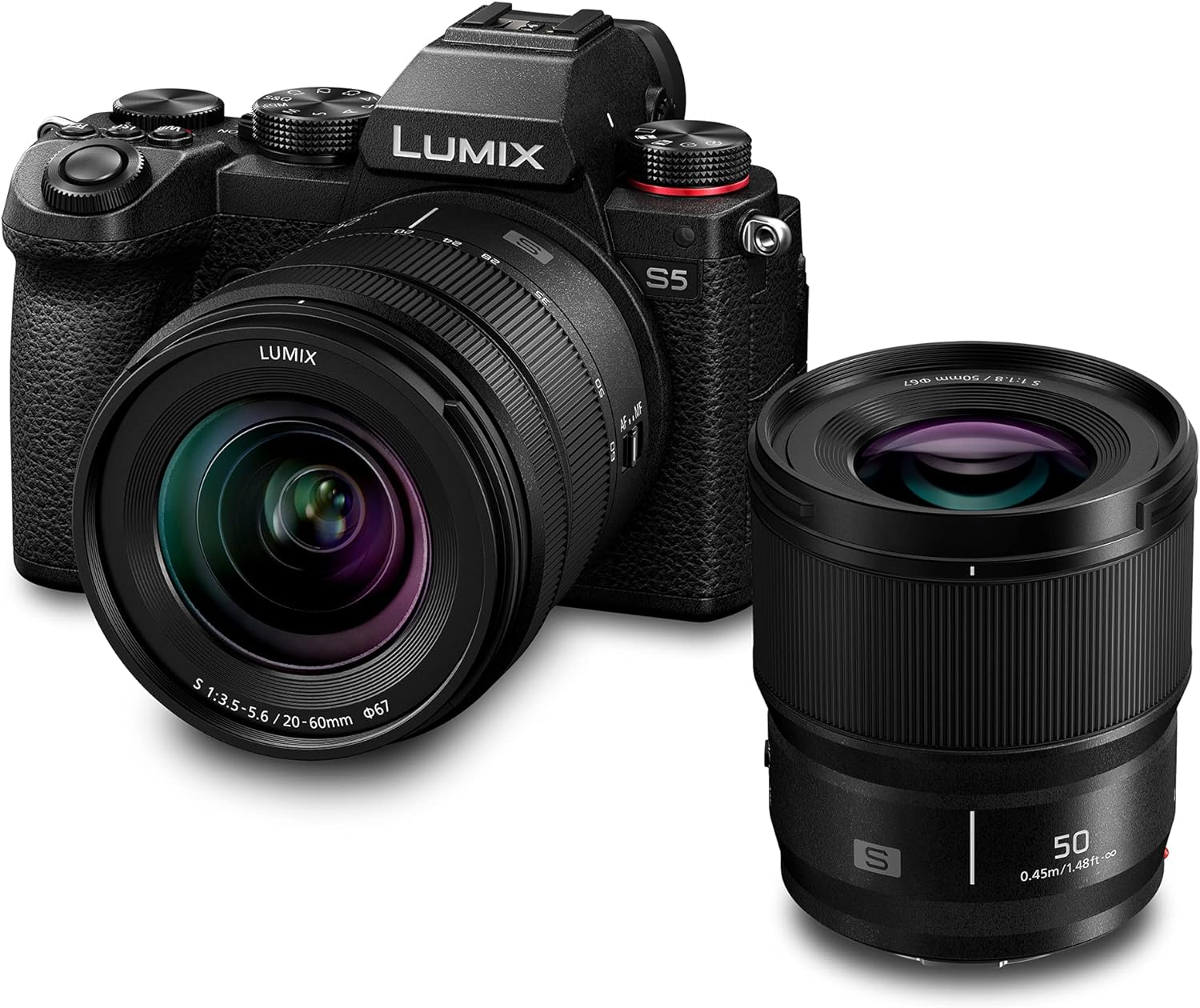 Panasonic LUMIX S5II Full Frame Mirrorless Camera Kit with New Phase Hybrid AF, Active I.S, Unlimited 4:2:2 10 - bit recording, 4K 60p and 6K 30p with LUMIX 50mm F1.8 L - Mount lens - DC - S5M2CE - Amazing Gadgets Outlet