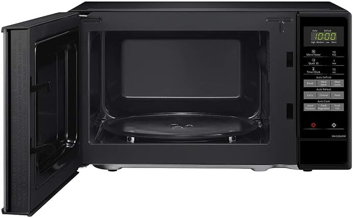 Panasonic NN - E28JBMBPQ Compact Solo Microwave Oven with Turntable, 800 W, 20 Litres, Black, One Size - Amazing Gadgets Outlet