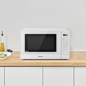 Panasonic NN - ST45KWBPQ Microwave Oven, 32 Litres, 1000W, Turntable, Easy Operation LCD, Touch Control Panel, 21 Auto Programs with Junior Menu (Puree & Porridge) LED Interior bulb, White - Amazing Gadgets Outlet