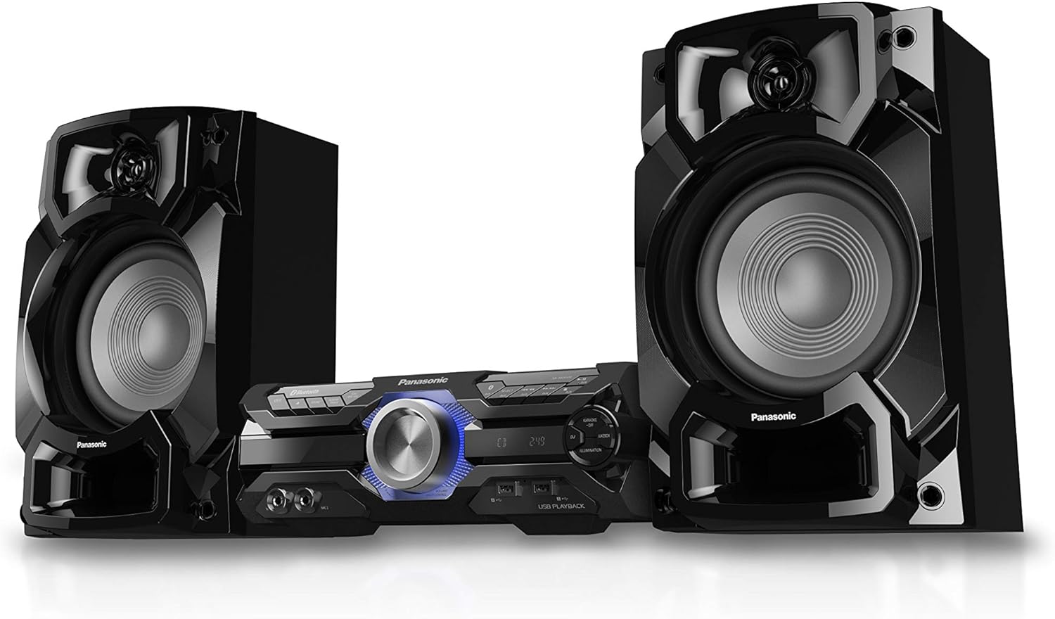 Panasonic SC - AKX520E - K 650W Wireless Megasound Hi - Fi Speaker System with Bluetooth and Karaoke,Black - Amazing Gadgets Outlet