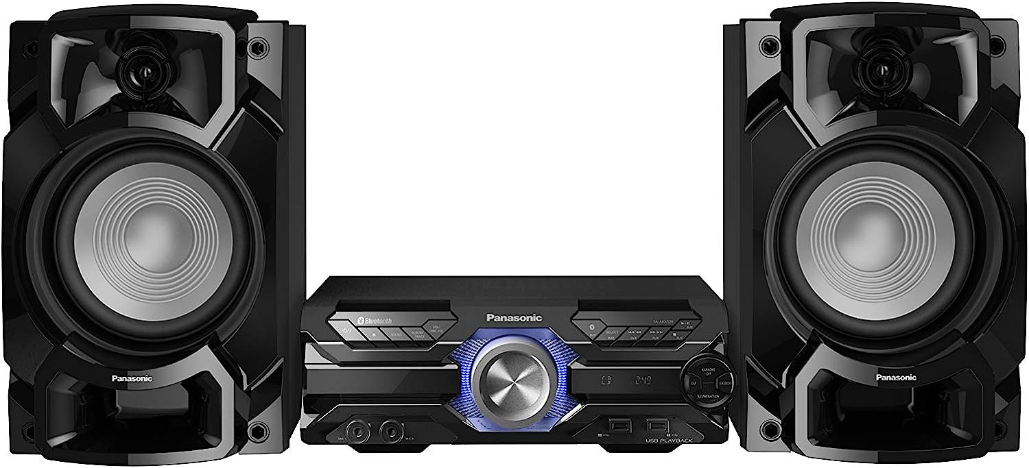 Panasonic SC - AKX520E - K 650W Wireless Megasound Hi - Fi Speaker System with Bluetooth and Karaoke,Black - Amazing Gadgets Outlet