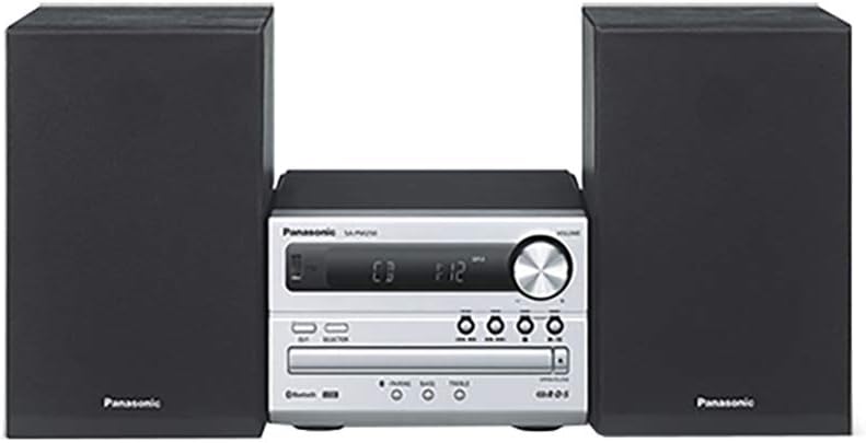 Panasonic SC - PM250BEBS Bluetooth Micro Hi - Fi System with Wireless Technology and DAB Tuner - Silver - Amazing Gadgets Outlet