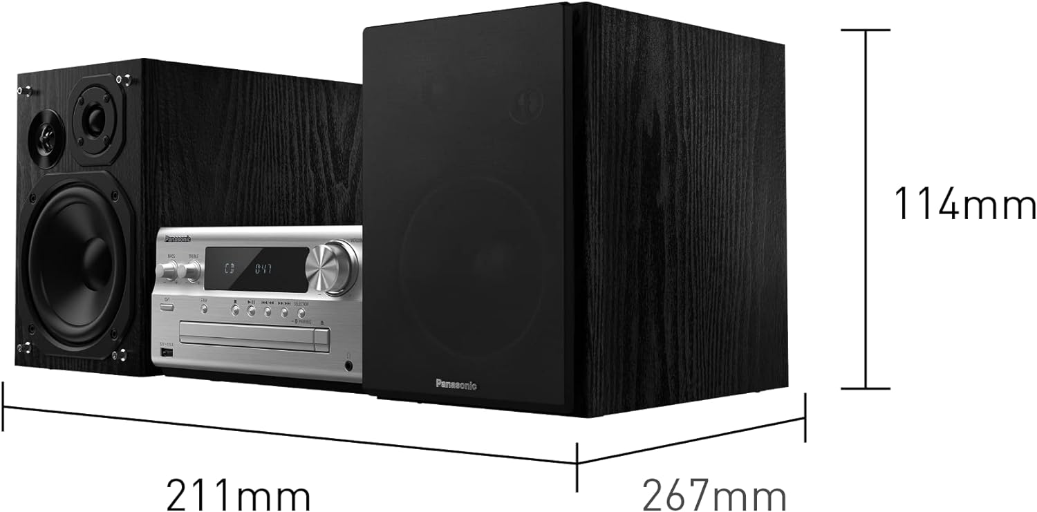 Panasonic SC - PMX802E - S 120W Premium Hi - Fi Network System with Bluetooth and DAB + One Size Silver - Amazing Gadgets Outlet